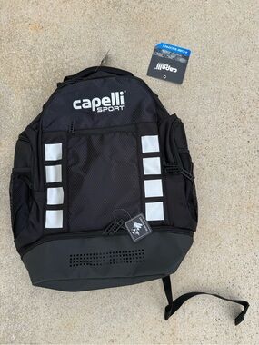 Capelli of New York Black and White Sport Backpack